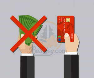 Hindari menggunakan uang tunai dan gunakan kartu debit